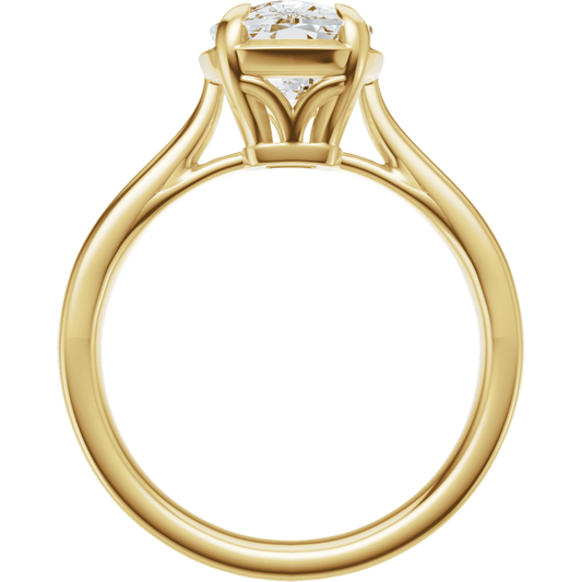Anillo de compromiso en oro amarillo de 14K